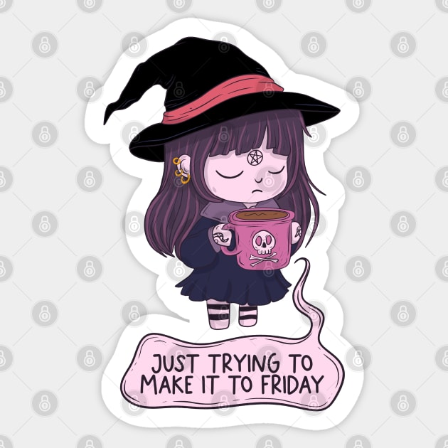 Make It To Friday Sticker by Jess Adams